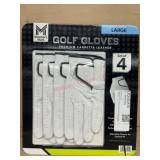 4 Large Golf Gloves
