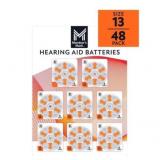 Hearing Aid Batteries Size 13, 12 Packs