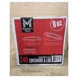 240 Translucent Plastic Containers With Lids