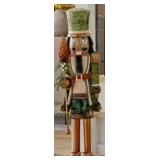 32-Inch Wooden Nutcracker Decor