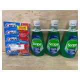 Kidï¿½s Crest Toothpaste and Scope Mouthwash Lot