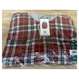 3XL Flannel Hoodie in Red Plaid