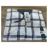 Flannel Hoodie, 3XL, Cream Color
