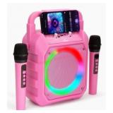 JOYC Mic Drop Karaoke Machine with Lights