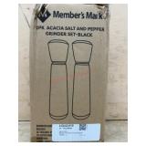 2-Piece Acacia Salt and Pepper Grinder Set