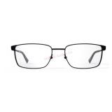 Black Square Eyeglasses with Case