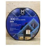 300 LED Blue Icicle Lights for Indoor/Outdoor Use