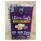 Ultra Soft 3-Ply Premium Facial Tissue
