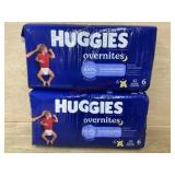 Huggies Overnites Diapers, Size 6, 84 Ct
