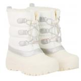 White Insulated Winter Boots, Size 6B