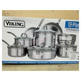 13-Piece Viking Tri-Ply Stainless Cookware Set