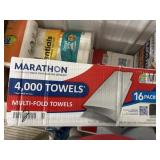 Marathon 4,000 towels multi fold towels