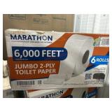 6 rolls marathon toilet paper