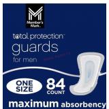 Two Packs of Guards for Men, 84 Count Each