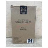 8-Function LED Solar C3 Lights, 150 Count