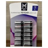 Pack of 12 C Alkaline Batteries