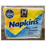 Pack of 1200 Disposable Napkins
