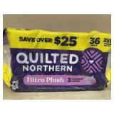 36 rolls quilted northern purple and yellow