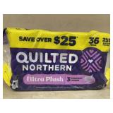 36 rolls quilted northern purple and yellow
