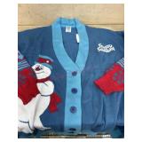 Ladies large frosty cardigan