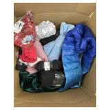 Box of damaged, stained, or tape rolled clothing