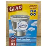 Glad Small Trash Bags, 156 Count