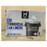 320 Commercial Can Liners 33 Gallon