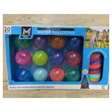 Reusable Water Balloons Set, 20 Pieces