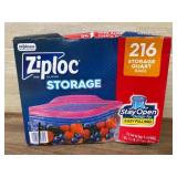 Ziploc Quart Storage Bags, 216-Count