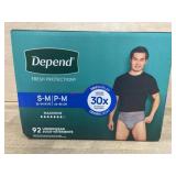 Depend Fresh Protection S-M 92 Count