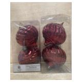 Red Shatterproof Christmas Ornaments