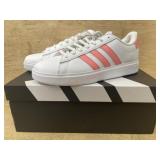 Adidas White and Pink Sneakers Size 9.5