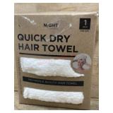 Quick Dry Hair Towel One Pack