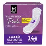 Total Protection Pads for Women, 144 Count