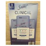 Secret Clinical Antiperspirant, 3-Pack