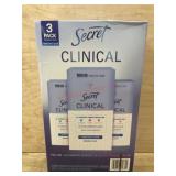 Secret Clinical Antiperspirant, 3-Pack
