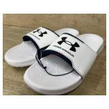 Under Armour Menï¿½s White Slide Sandals
