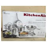 KitchenAid 11-Piece Stainless Steel Cookware Set