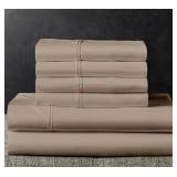 Six-Piece Taupe Sheet Set