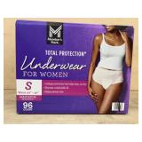 Total Protection Underwear for Women, 96 Count