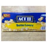 Act II Butter Lovers Popcorn, 32 Bags