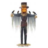 8-Foot Pre-Lit Animated Scarecrow Decor
