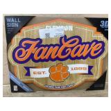 Clemson Fan Cave 3D Wall Sign