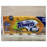 15 pack paper towels orange top