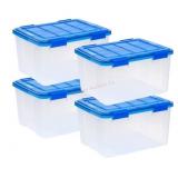 Storage Containers With Blue Lids