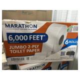 6 rolls marathon toilet paper