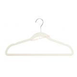 50-Piece Ivory Velvet Hanger Set