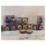 Flat of 14 Enesco Christmas ornaments