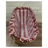 1991 Longaberger sleigh basket with liner and