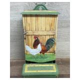 Chickens match box holder